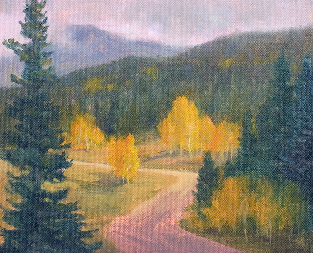 "Country Lane" by Dan D'Amico, a plein air landscape painting.