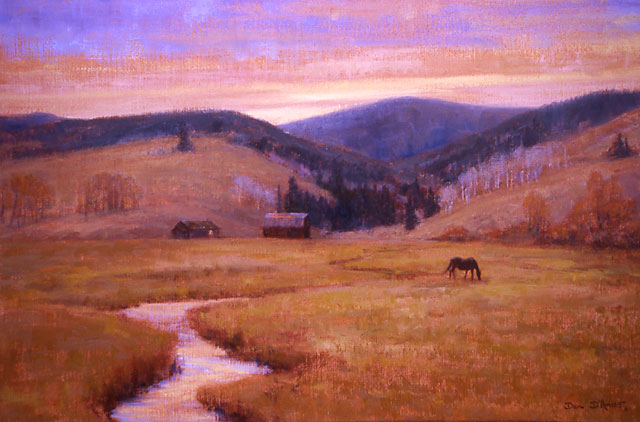 "Evening" by Dan D'Amico, a landscape painting
